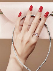 COSTANZA HIGH CARBON STERLING SILVER COCKTAIL PINK DIAMOND RING