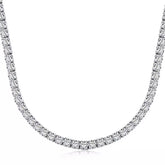 DEMETRA STERLING SILVER MOISSANITE TENNIS NECKLACE