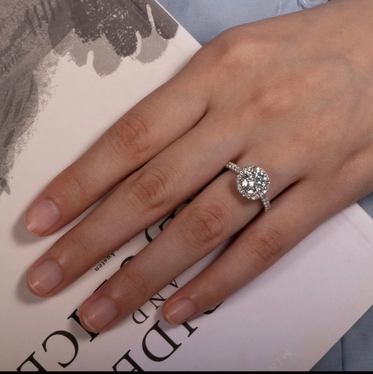 DIAMANDA 2CT MOISSANITE DIAMOND RING