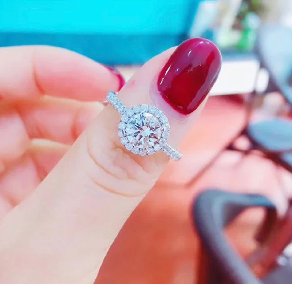 KAYMAN .05 MOISSANITE DIAMOND RING