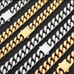 PASQUALINA CUBAN LINK WITH BOX CLASP NECKLACE