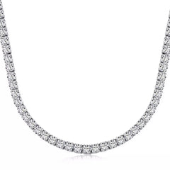 DEMETRA STERLING SILVER MOISSANITE TENNIS NECKLACE