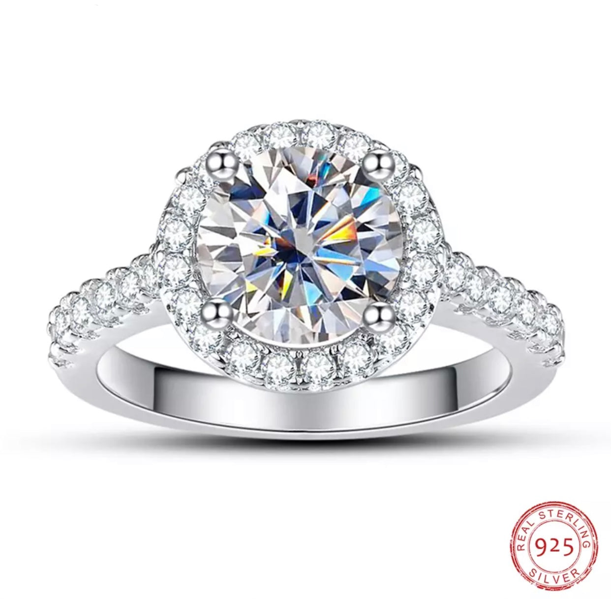 DIAMANDA 2CT MOISSANITE DIAMOND RING