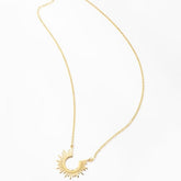 SERAFINA HALF SUN NECKLACE
