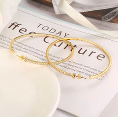 ORIANA BLING HOOP EARRINGS