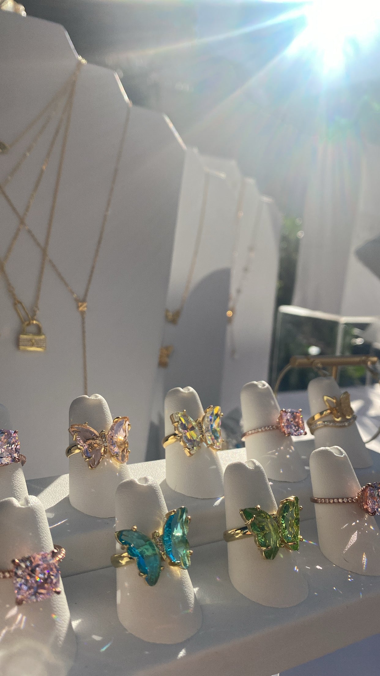 FARFALLA CRYSTAL BUTTERFLY RING