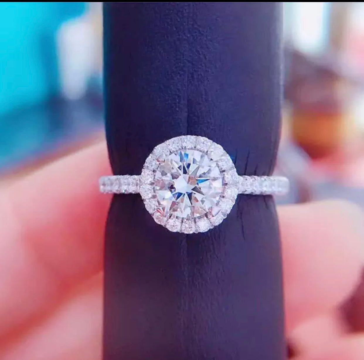 KAYMAN .05 MOISSANITE DIAMOND RING