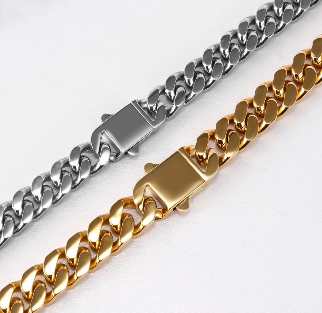 PASQUALINA CUBAN LINK WITH BOX CLASP NECKLACE