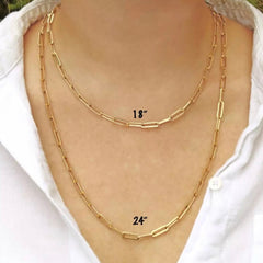 GEMMA PAPERCLIP NECKLACE