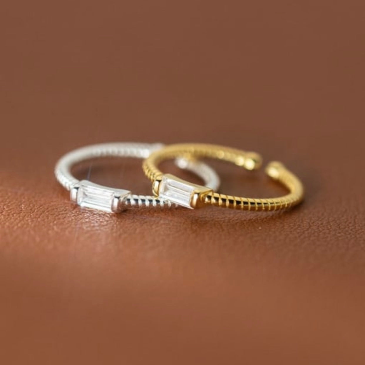ACACIA STERLING SILVER DAINTY BAND RING