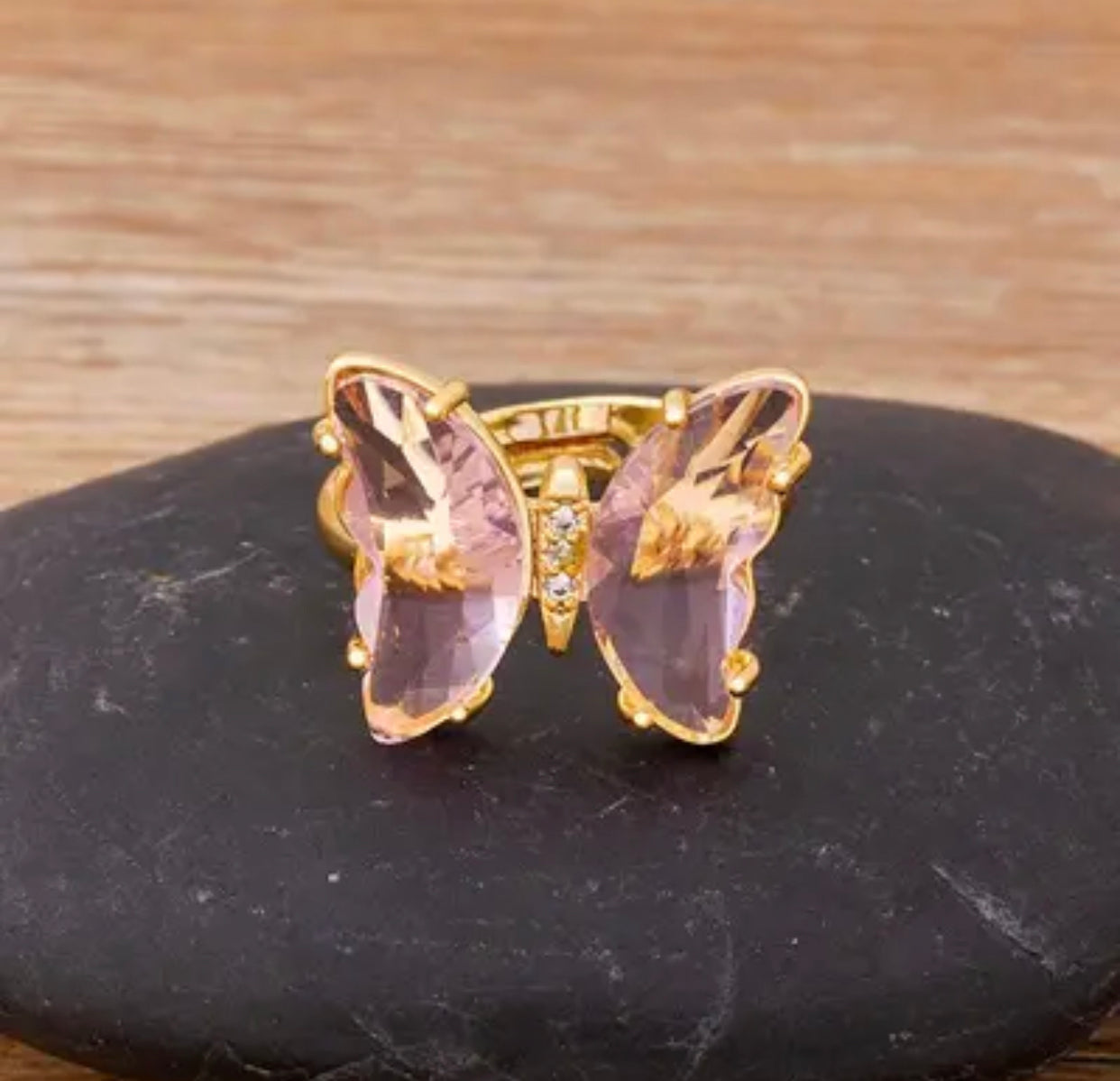 FARFALLA CRYSTAL BUTTERFLY RING