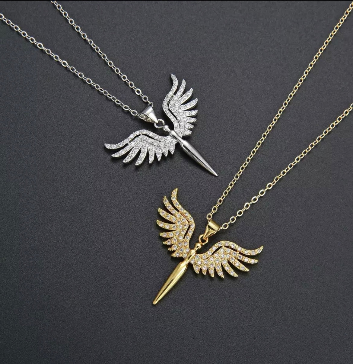 TATIANA LADY ANGEL WINGS NECKLACE