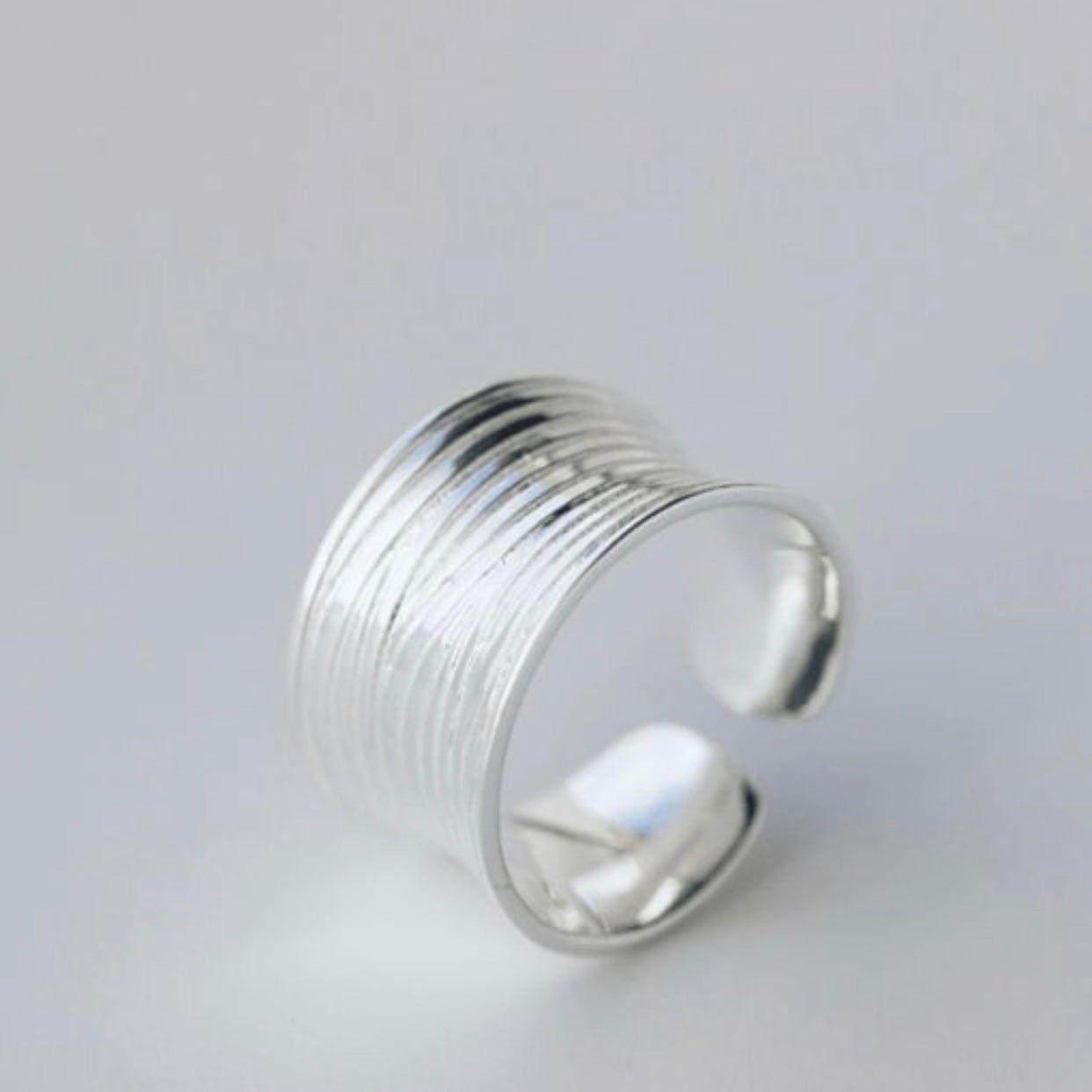 KEMA STERLING SILVER CUFF RING
