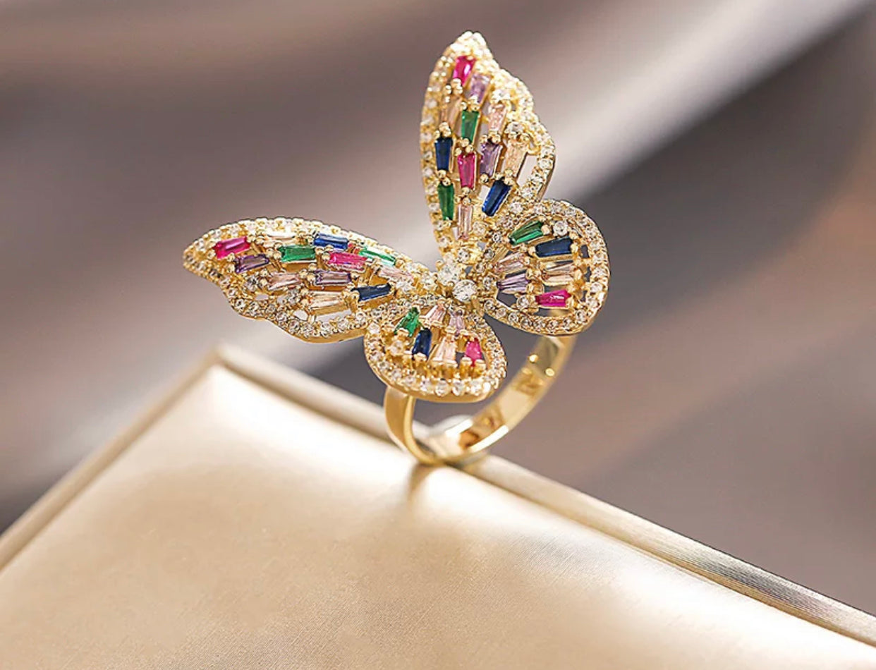 ADELE COLORFUL BLING BUTTERFLY