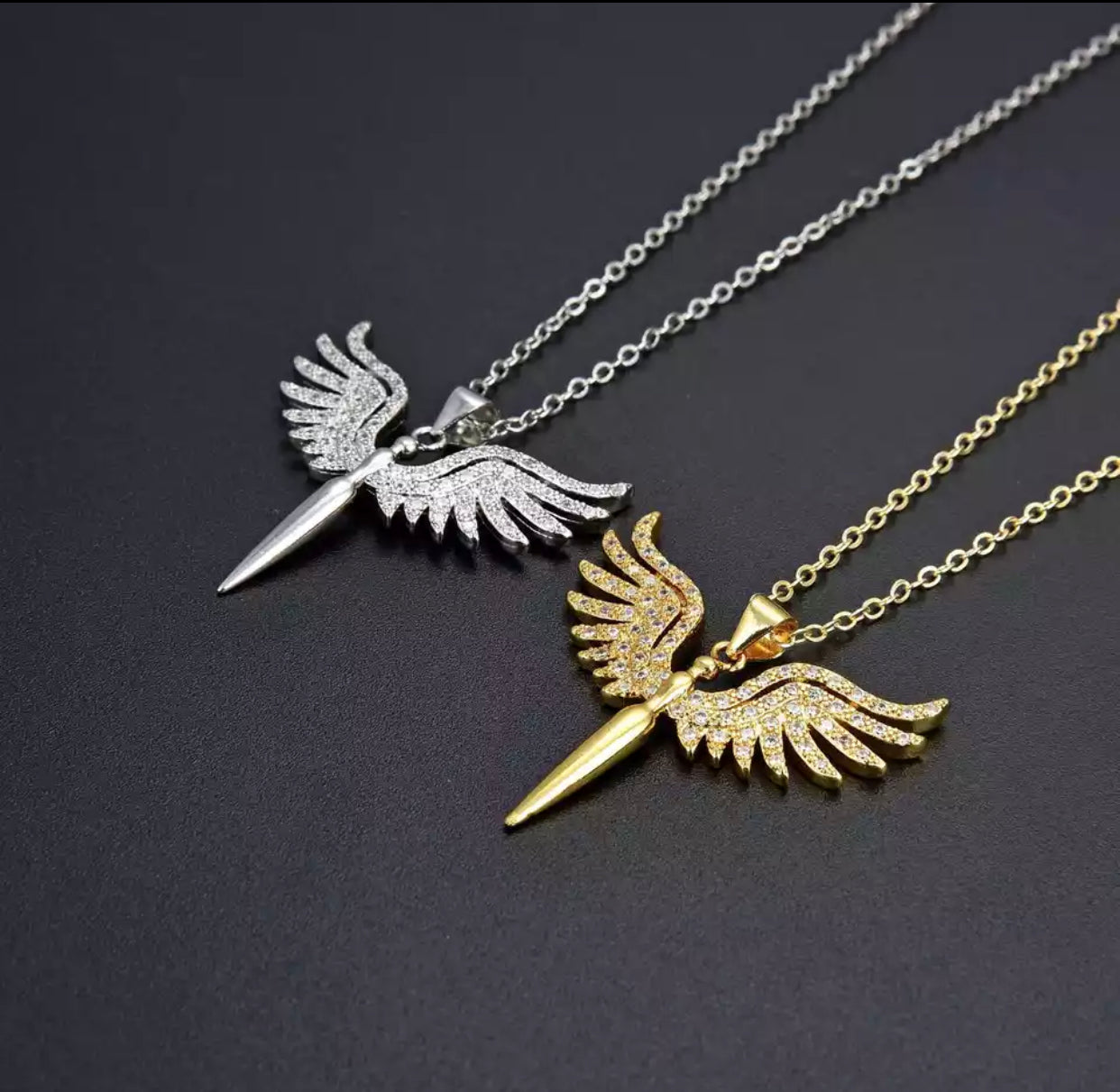 TATIANA LADY ANGEL WINGS NECKLACE