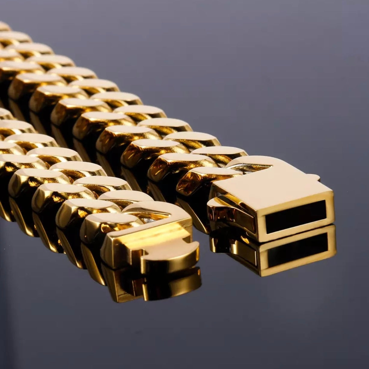 PASQUALINA CUBAN LINK WITH BOX CLASP NECKLACE
