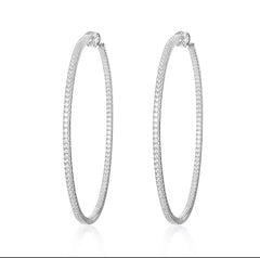 ORIANA BLING HOOP EARRINGS