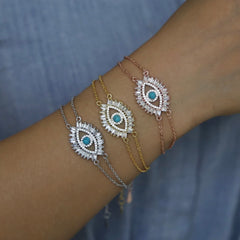 COSMIA EVIL EYE STERLING SILVER BRACELET