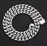 PASQUALINA CUBAN LINK WITH BOX CLASP NECKLACE