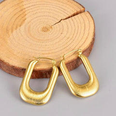 KARIN WIDE SQUARE HOOP EARRINGS