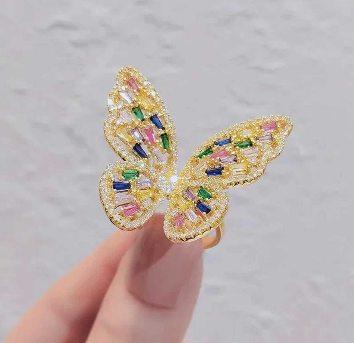 ADELE COLORFUL BLING BUTTERFLY