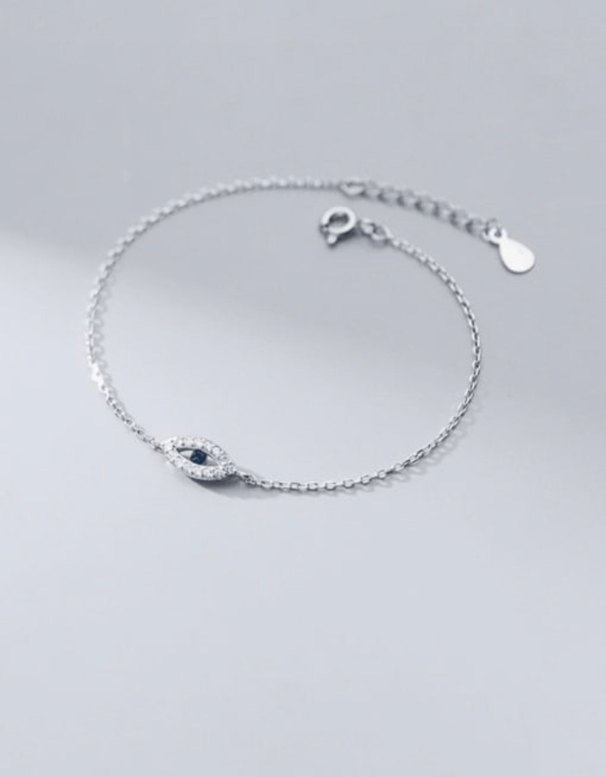 ASTRA STERLING SILVER CLASSIC EVIL EYE BRACELET