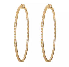 ORIANA BLING HOOP EARRINGS
