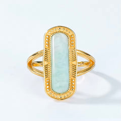 JULIA AMAZONITE STERLING SILVER RING