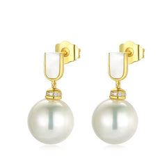 CARLA STERLING SILVER PEARL EARRINGS