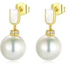 CARLA STERLING SILVER PEARL EARRINGS