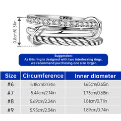 STERLING SILVER STACK RING