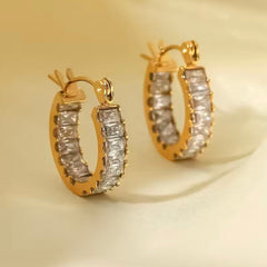 LARISSA BLING MINI CZ HOOP EARRINGS