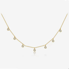MARCELLA STERLING SILVER DANGLE NECKLACE