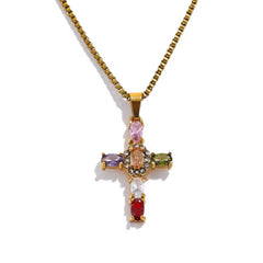 BLING CROSS NECKLACE