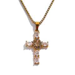BLING CROSS NECKLACE