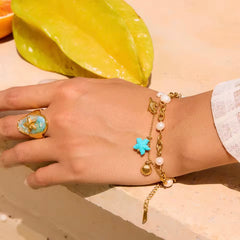 STARFISH SHELL RING