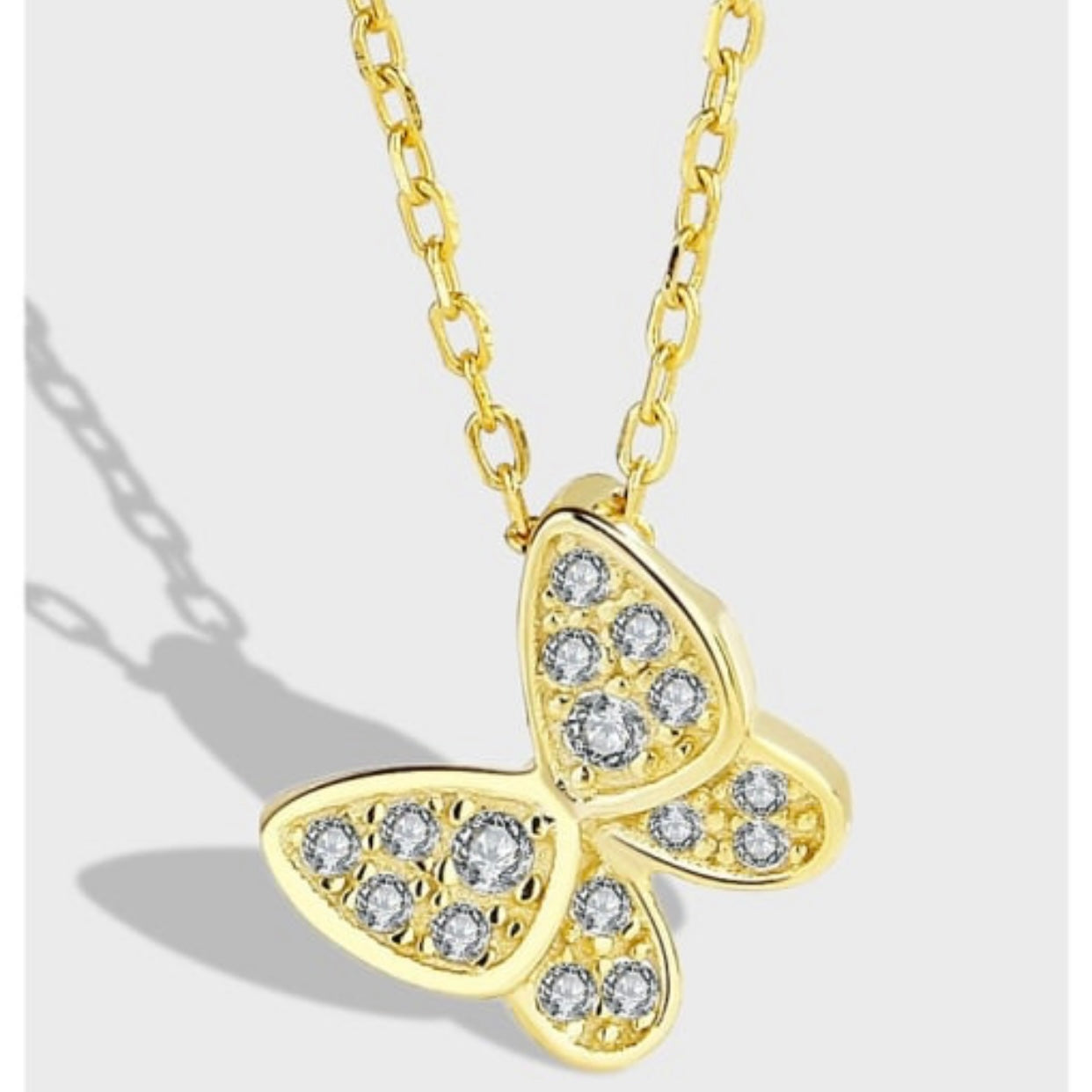 ANNINE STERLING SILVER DELICATE BUTTERFLY NECKLACE