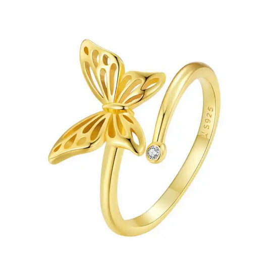 ACADIA STERLING SILVER BUTTERFLY RING