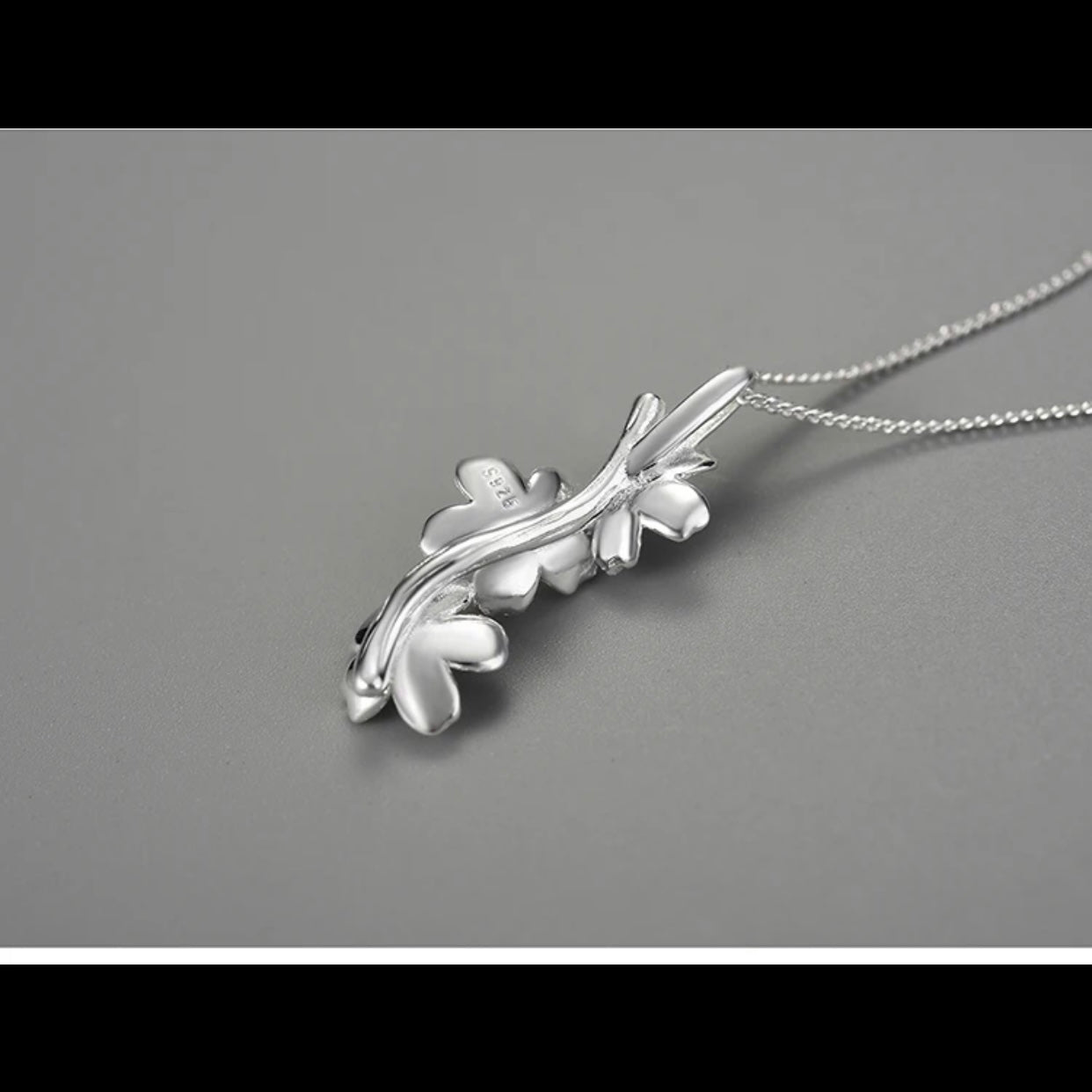 LOTUS FLOWER STERLING SILVER HANDCRAFTED NECKLACE