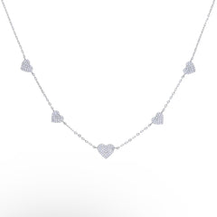 AMARIE STERLING SILVER HEART NECKLACE