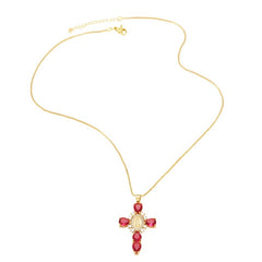 MARY CROSS PENDENT NECKLACE