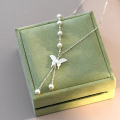 LEILANI FRESHWATER PEARL BUTTERFLY NECKLACE