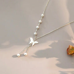 LEILANI FRESHWATER PEARL BUTTERFLY NECKLACE
