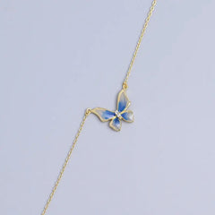 MAISY STERLING SILVER DAINTY BUTTERFLY NECKLACE