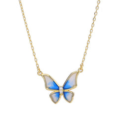 MAISY STERLING SILVER DAINTY BUTTERFLY NECKLACE