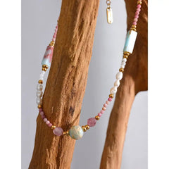 EMMIE NATURAL STONE BEAD NECKLACE