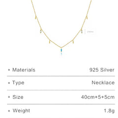 JIA STERLING SILVER TASSEL CHARM NECKLACE