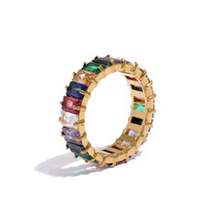 ADELE BAGUETTE CZ BAND RING