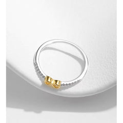 BELLA DAINTY STERLING SILVER STACKABLE RING