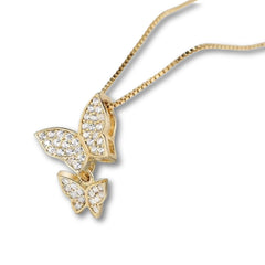 OMBRA DAINTY STERLING SILVER BUTTERFLY NECKLACE